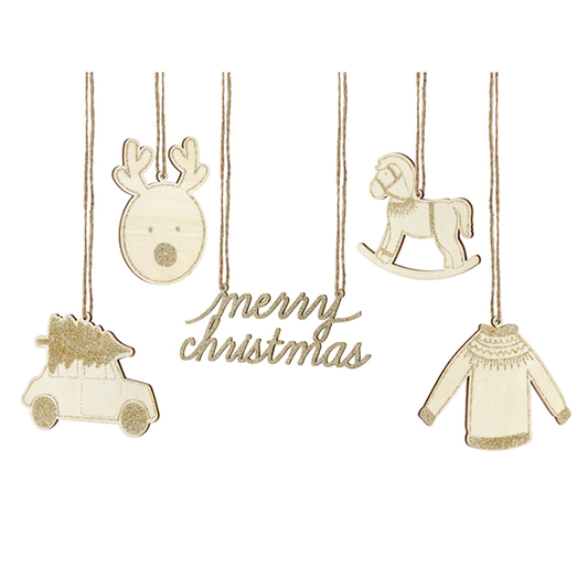 1 decoratieset - hangend - Kerst