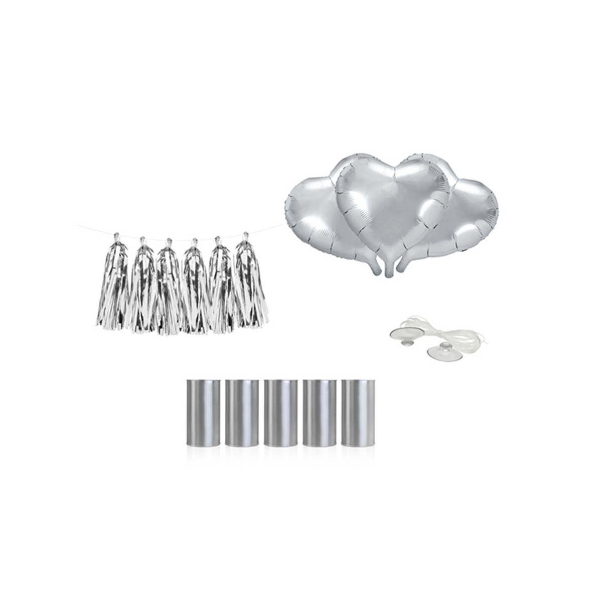 1 kit de décoration pour voiture - Cœurs