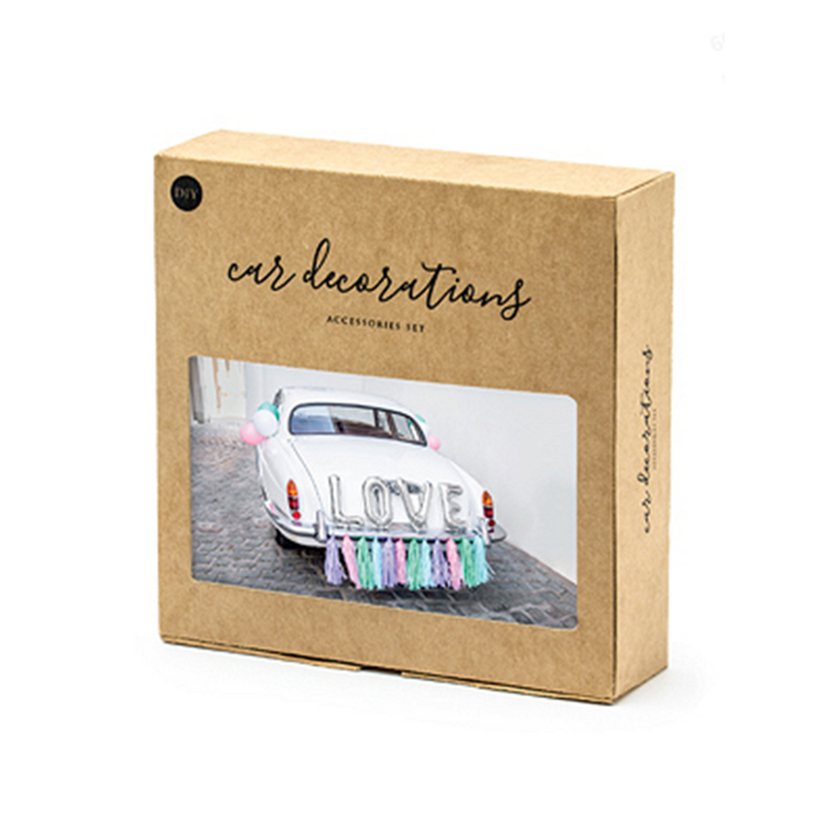 1 Kit de décoration de voiture - Love - Argent