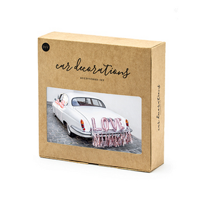 1 Autodecoratieset - Love - Roségoud