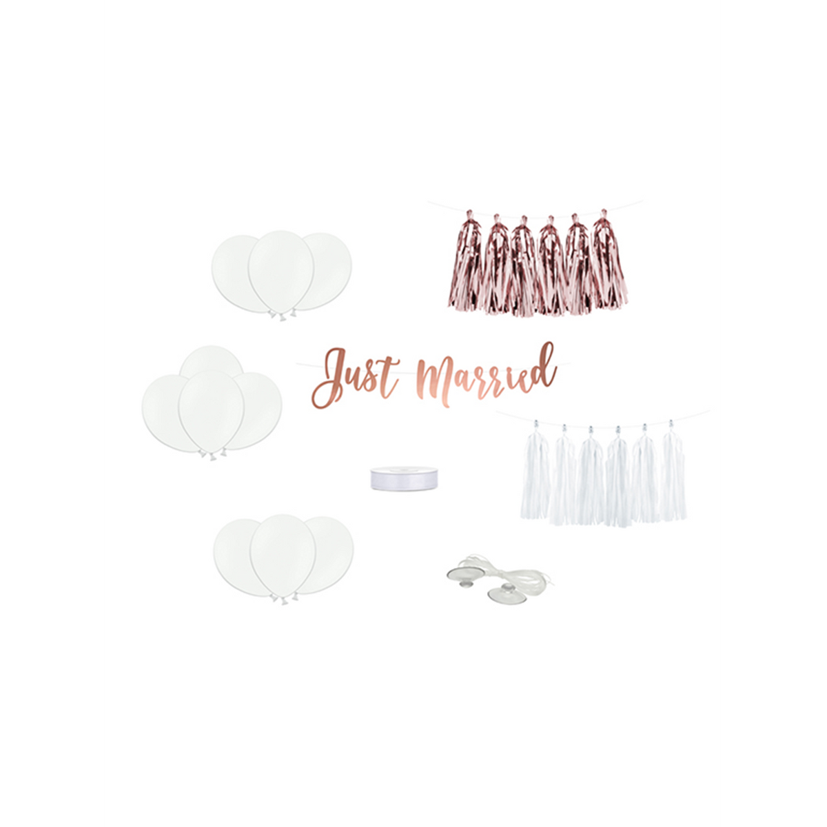 1 Ensemble de décoration de voiture - Just Married