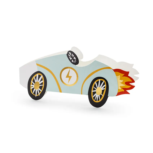 6 Cartes d'invitation - Voitures de course