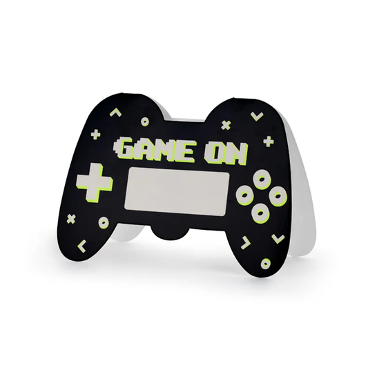 6 cartes d'invitation - Gamer