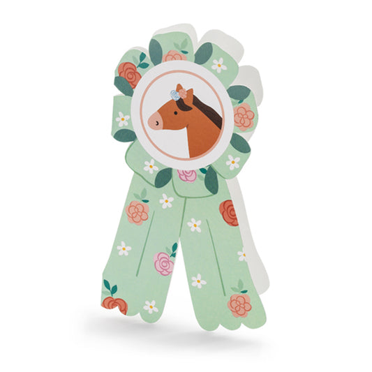 6 cartes d'invitation - Chevaux
