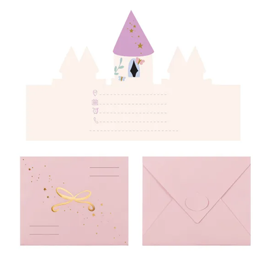 6 cartons d'invitation - Château