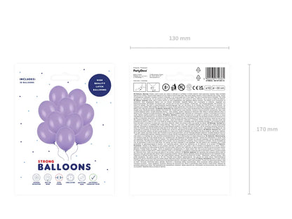 10 ballonnen - Ø 30cm - Pastel lavendelblauw